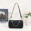 High quality diamond cylinder bag double shoulder strap niche chain diamond bag