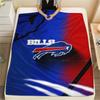 Buffalo Bills Print Flannel Blanket, High Quality Comfortable for All Seasons, Home Decor, Warmth and Comfort, Perfect for Christmas Gifts