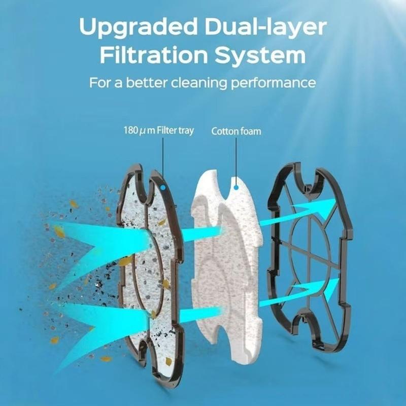 Replacement Foam Filter Pad Compatible with WYBOT A1, Washable Pool Robot Sponge for Dust and Debris Maintenance
