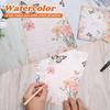 Colored Vintage Stationary Letter and Envelopes Set, Floral Butterfly Stationary Paper 30 Pcs Letter Papers 15 Pcs Colored Envelopes, 20 Round Dot