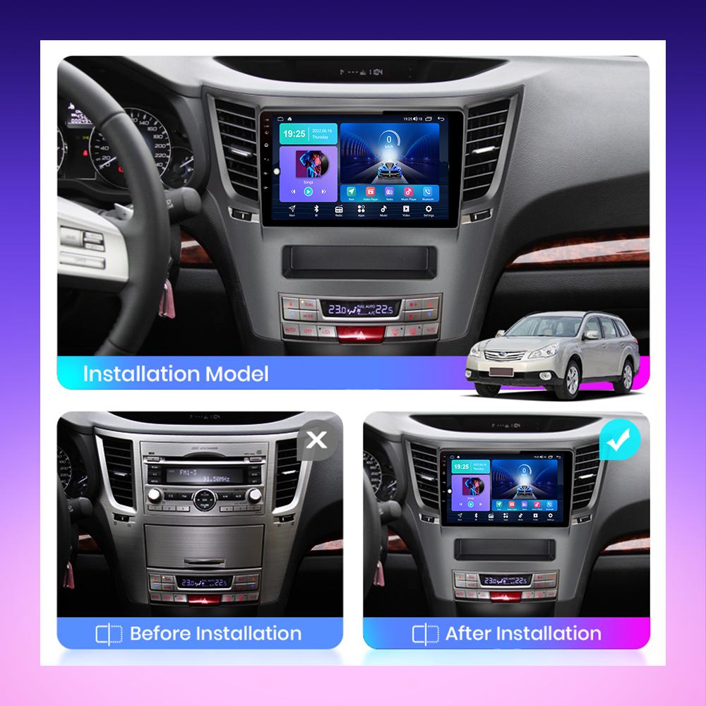2 DIN Android Carplay Autoradio für Subaru Legacy Outback 2009-2014 Multimedia Player Head Unit Stereo GPS Navigation BT WIFI 2+32GB