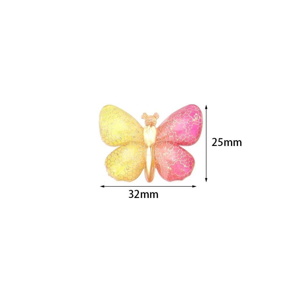 Two-tone Gradient Butterfly Beads  For DIY Necklace Bracelet Jewelry Making Accessories