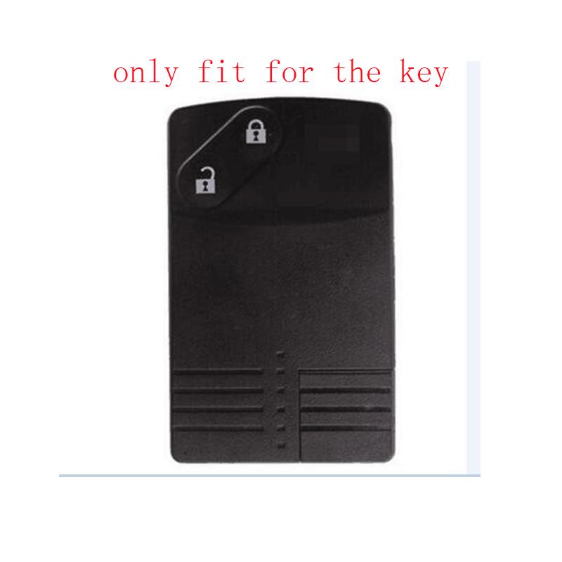 ZAD Silicone rubber car key cover case holder shell skin set for Mazda 3 5 6 8 M8 CX-7 CX-9 2 buttons smart card remote key fob
