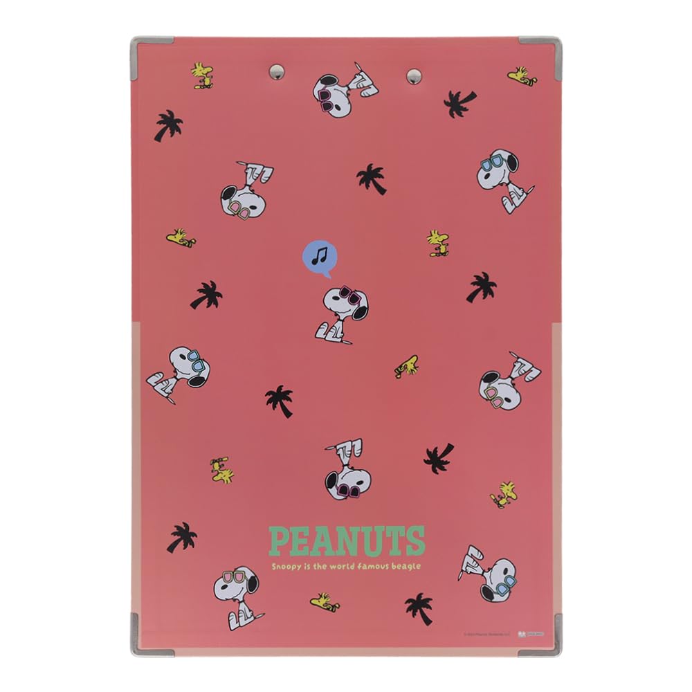 Stationery Snoopy Play with S4140680 Sun-Star Clipboard, A4, Colors, Beach,