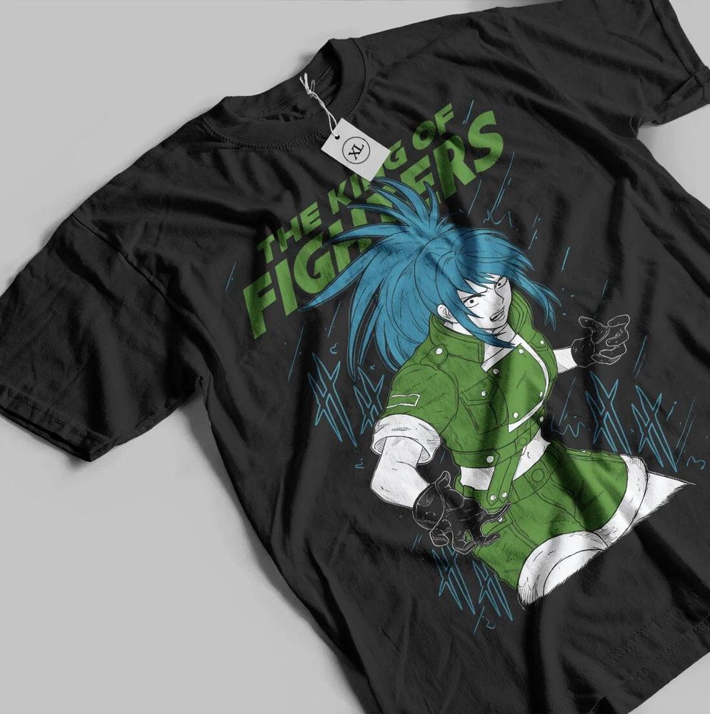 King Of Fighters Tshirt Terry Bogard Fatal Fury Kf4 Anime Gift Shirt Black S