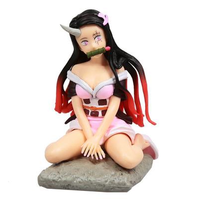 Demon Slayer Gk Kamado Nezuko Anime Action Figure Model 10cm Pvc Sexy Girl Statue Collection Toy Desktop Decoration Figma