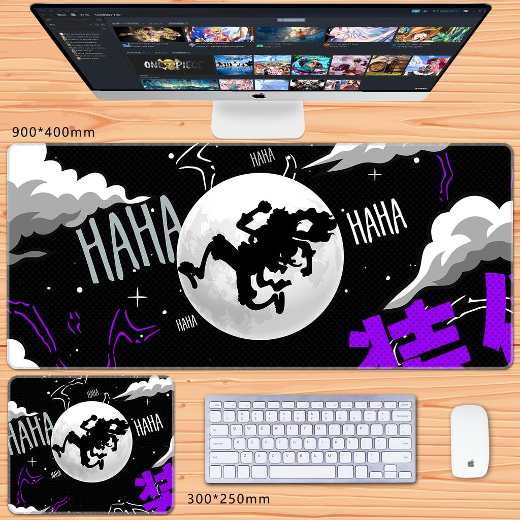 Cute Decorative Wallpaper One Piece Leather Mouse Pad Large Size Anime Boys Zoro Office Non-Slip and Dirt-Resistant Keyboard Mat