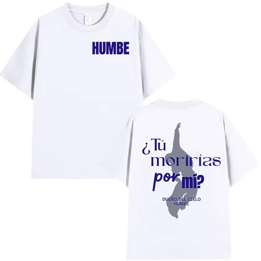 Humbe Dueno Del Cielo Tour 2026 T Shirt Unisexs Vintage High Quality Fashion Tshirts Casual Clothing pure Cotton Short Sleeve Top