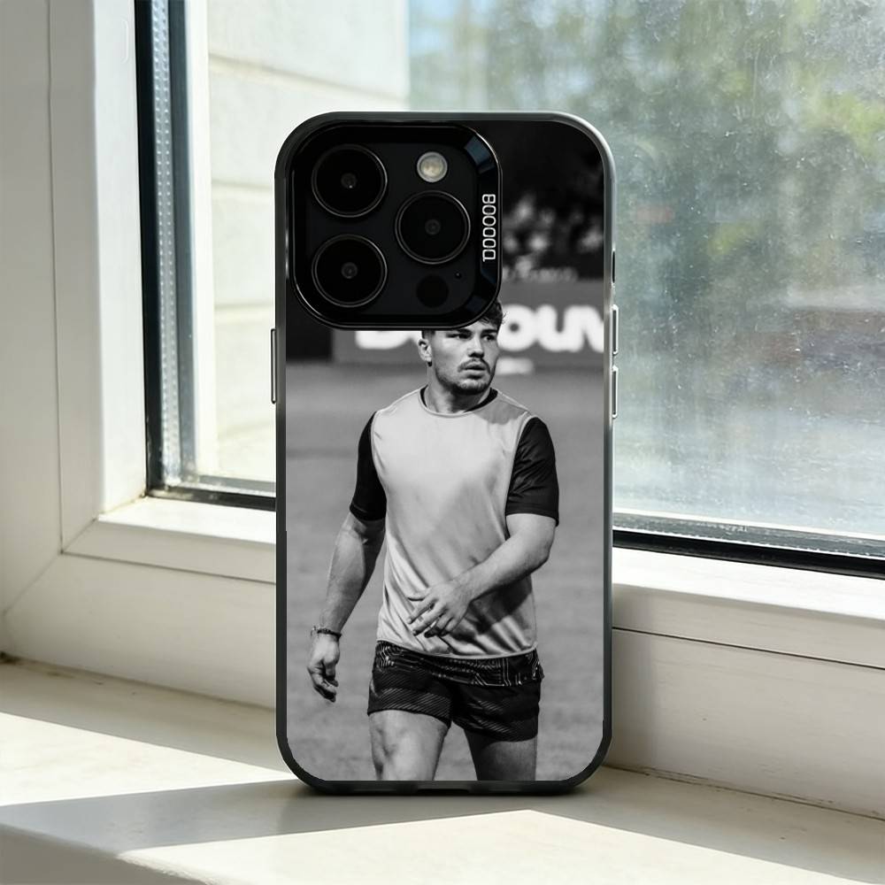 

Antoine Dupont for Rugby Fans Phone Case For iPhone 17,16,15,14,13,12,11 Plus,Pro Max,XS,Colored Silver Plated Inside Cover iPhone16