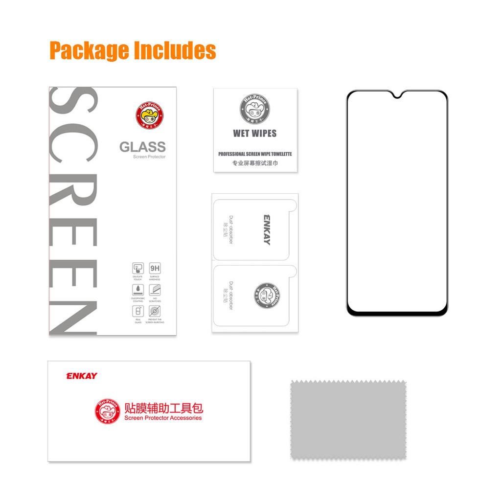 ENKAY HUT PRINZ Für Oppo A77 5G/A57 (2022) 5G Folie Kratzfest 0,26 mm 9H Displayschutz