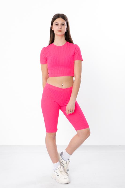Sommer-Set für Teenager-Mädchen – Crop-Top & Radlerhosen für aktiven Stil , Sommer, 6381-103-1 HC