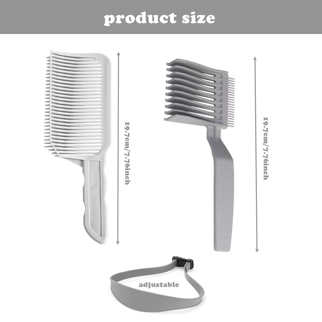 3PCS Fade Comb Set – Professional Hair Cutting Comb for Men, Barber Comb for Trimming & Blending, Heat Resistant (3 Sizes)