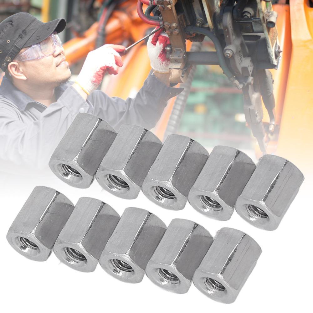 20pcs Fully Threaded Threaded Rod Connector Fully Threaded Coupling Nut General Fastening
