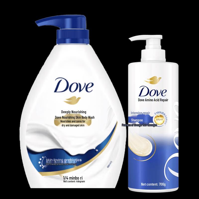 Набор Dove Шампунь для интенсивного восстановления с аминокислотами и Гель для душа для глубокого питания