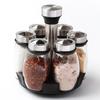 Chahua 7-Piece Rotating Glass Spice Jar Set