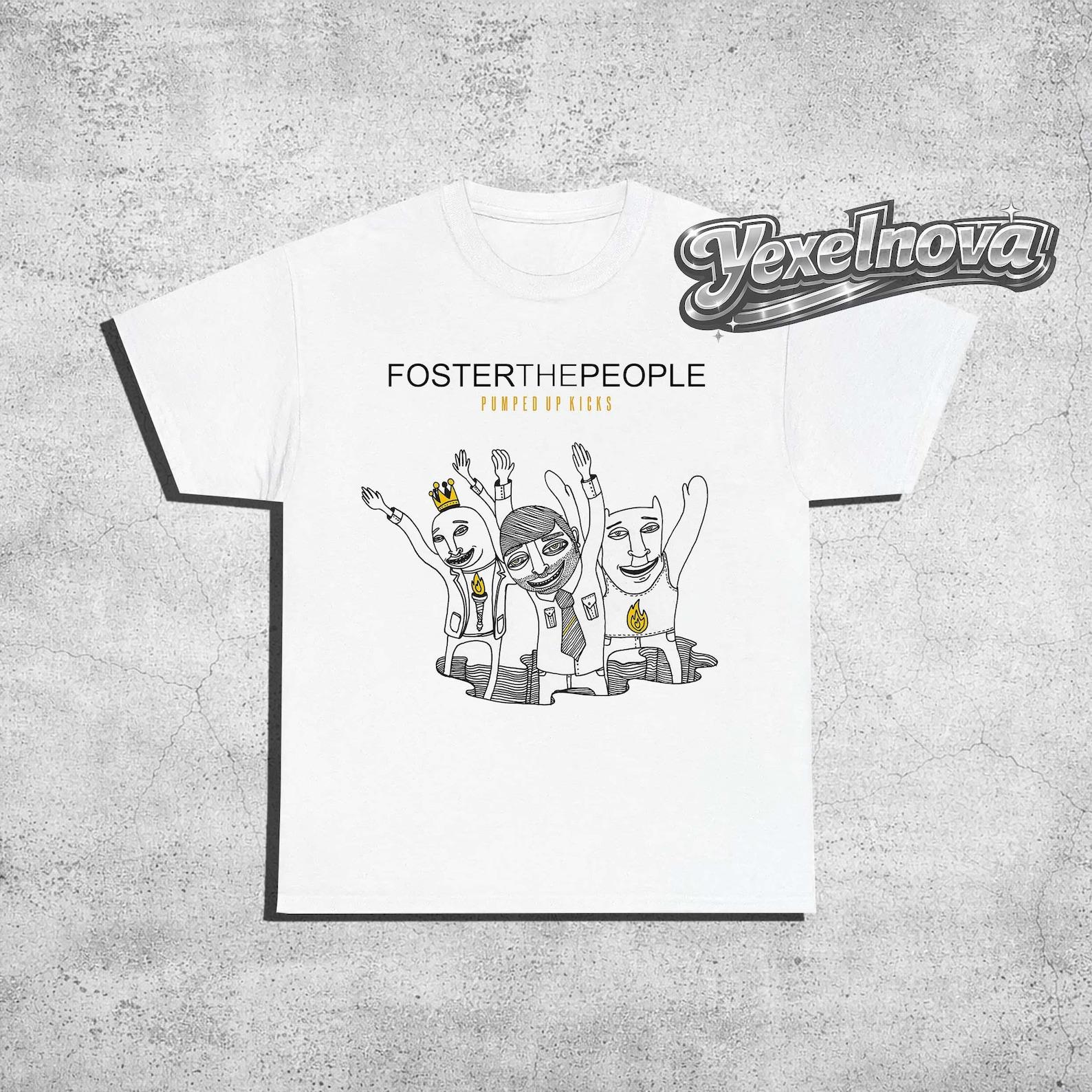 Foster The People Pumped Up Kicks Graphic T-Shirt, Indie Band Music Tee S