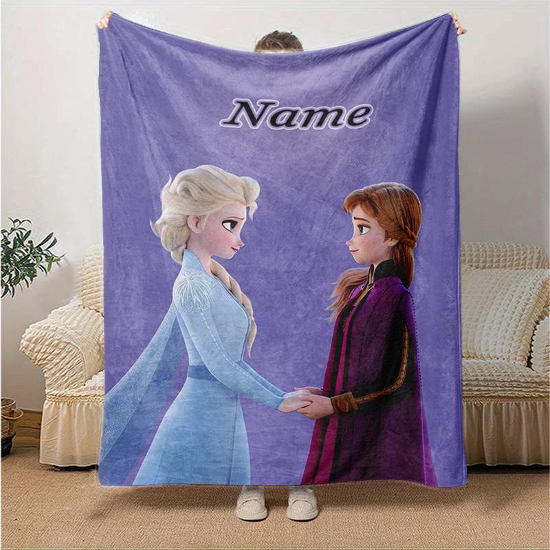 Custom 1pc Frozen Sisters Connection Blanket, Soft And Comfortable Blanket, Casual Warm, Camping Travel Blanket, Birthday Gift Q91067