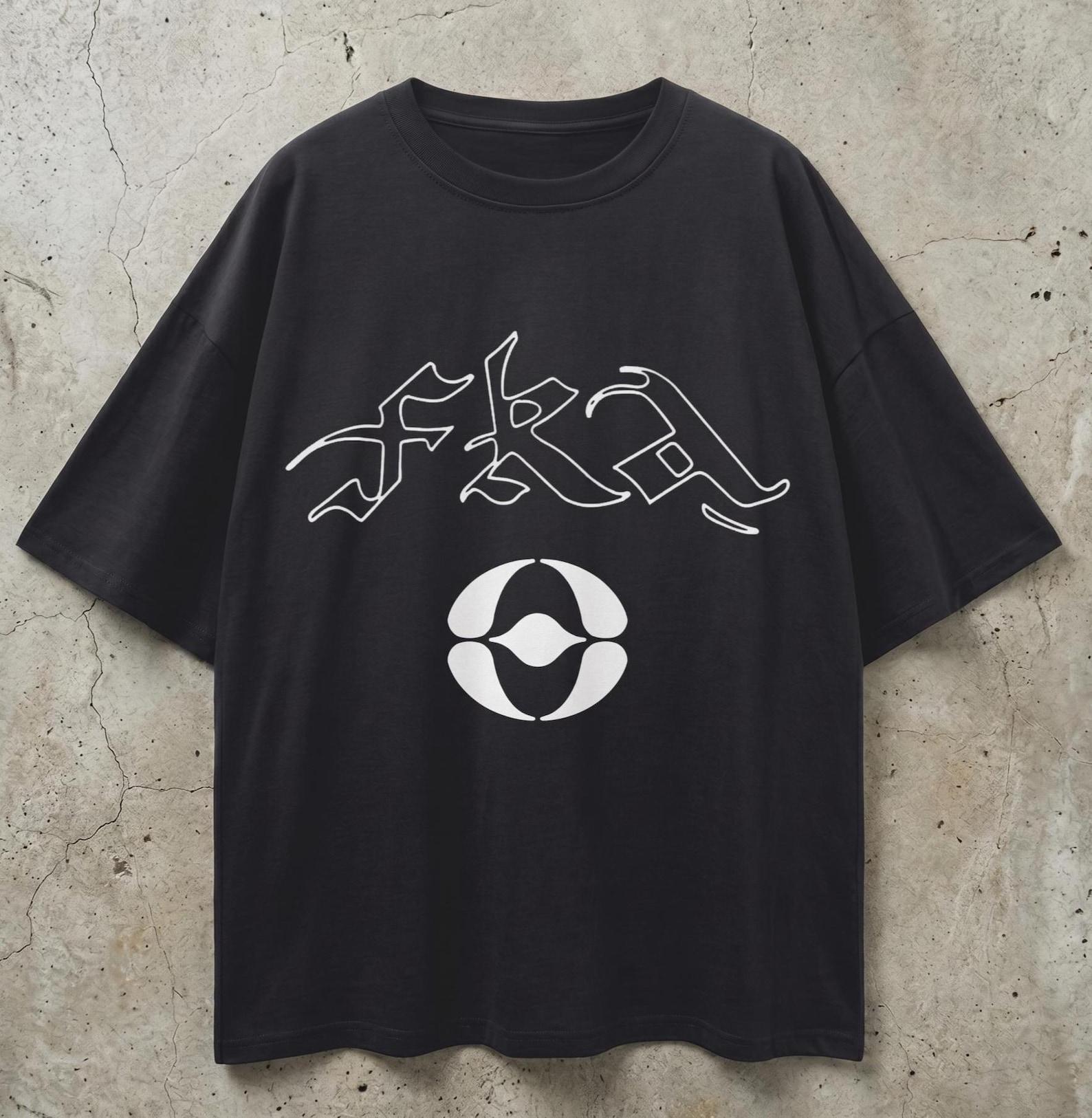 FKA twigs Loose Drop Shoulder T-Shirt 100% Cotton 3XL