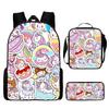 Backpack Unicorn Unicorn Animal Student School Bag, Digital Color Printing Animation Cartoon Backpack