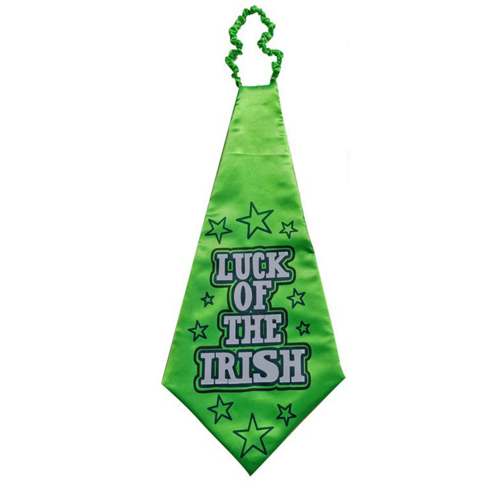 

St. Patrick Decoration Irish Tie Green Irish Tie Holiday Party Supplies One Size зелёный