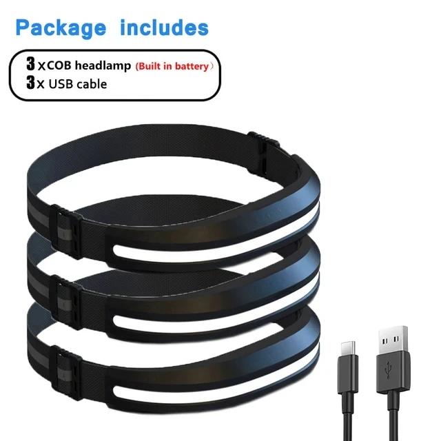 Leistungsstarke Tragbare COB Stirnlampe USB Wiederaufladbar Rotes und Weißes Licht Arbeitsleuchte Outdoor Camping Angeln Flutlicht Scheinwerfer