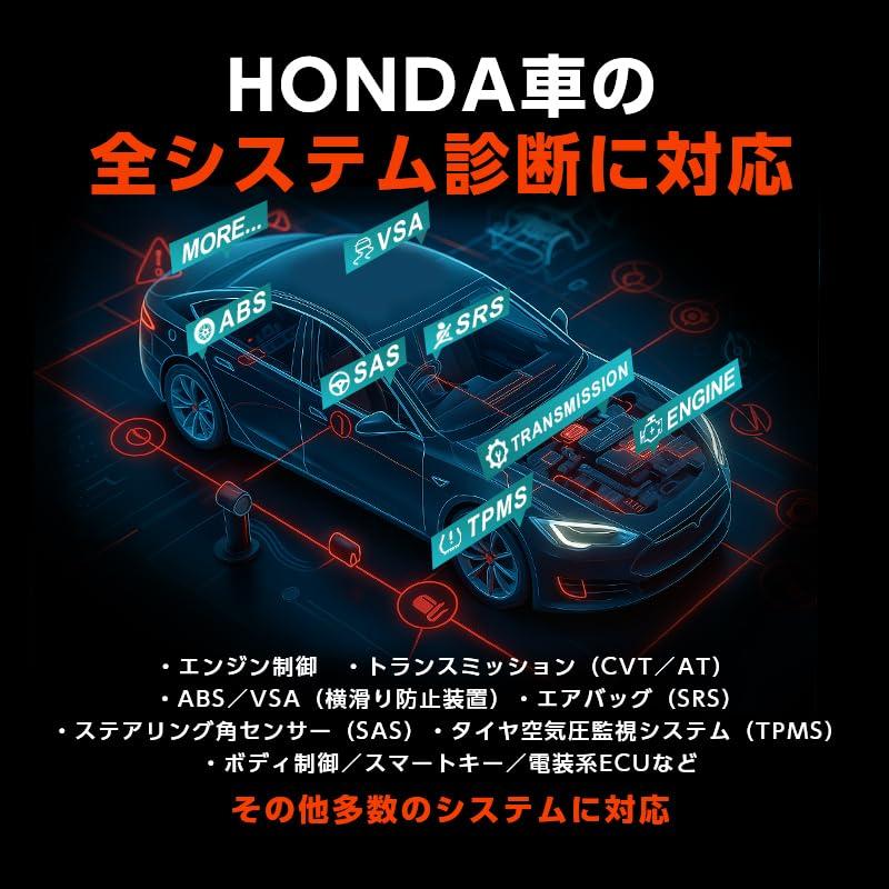 Rozšířený diagnostický nástroj Shoji OBD2 pro plnou diagnostiku systému vozidla, chybové kódy DTC, emise a vozidla Honda, Nástroj pro řešení problémů, Kontroly,