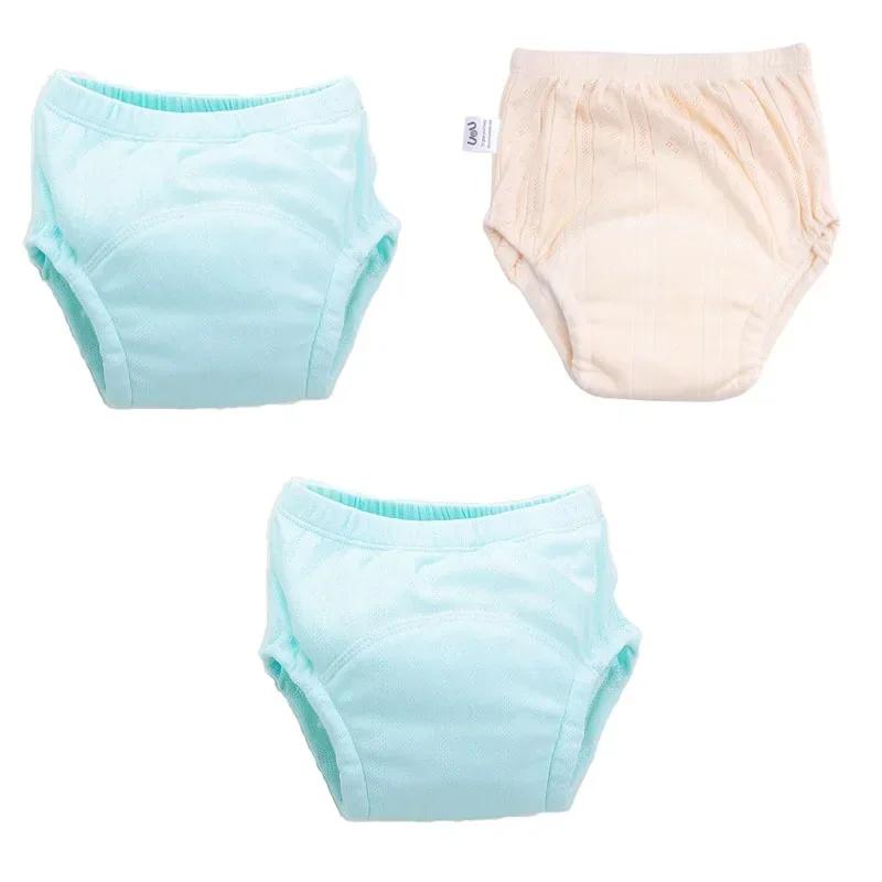 3 PEZZI/LOTE Colori Caramella Pantaloncini da Allenamento per Neonato Shorts Estivi per Bambino Pannolini di Stoffa Lavabili per Maschio e Femmina Pannolini Riutilizzabili Mutandine per Lattante