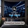 Personalisierte Namens-Text-Wandbehang, John Deere Dekorative Wanddekoration, Hintergrund-Wandbehang für Zuhause Schlafzimmer