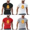 Duck with Knife Fun Clothing Aesthetic Pattern Printed New Mens Tshirt Mens Street Casual Short Sleeve Cotton Tshirt