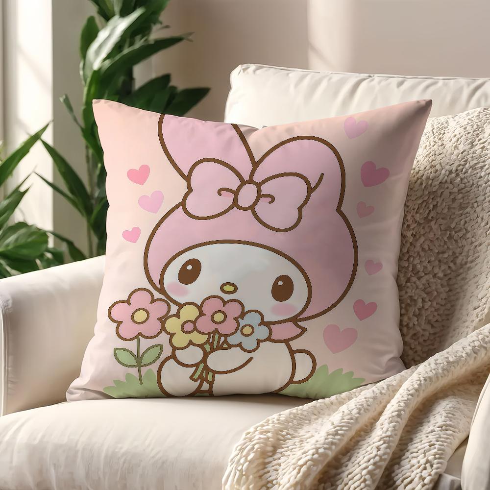 MMy MMelody Kawaii cushion cover For Pillow Printing Sofa Decoration Home Car Room Coffee Shop Office Nordic Simplicity