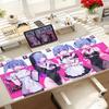 Cute Kawaii Rabbit Hole Antislip Rubber Mouse Pad Miku Large Gamers Decoracion Extended Mause Desktop Mats With Lock Edge