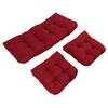 3pcs Indoor Tufted   Chair Cushions 1 Lovest and 2 U Shape Cushions for Patio Furniture Outdoor St Cushions Set