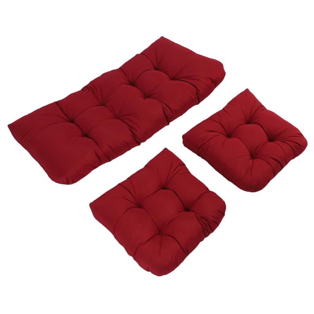 3pcs Indoor Tufted   Chair Cushions 1 Lovest and 2 U Shape Cushions for Patio Furniture Outdoor St Cushions Set