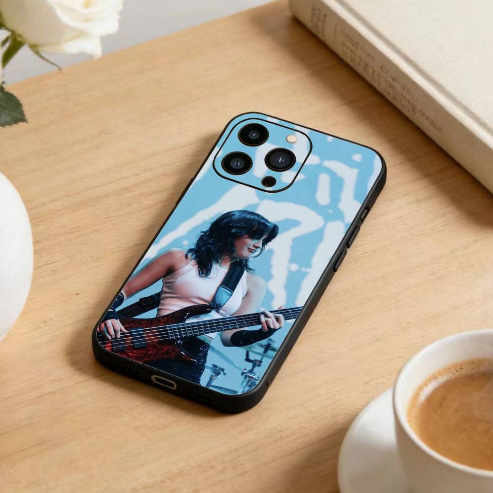 J-The Band W-Warning Phone Case For iPhone 17 16 15 14 13 12 Max Plus Silicone Black Cover