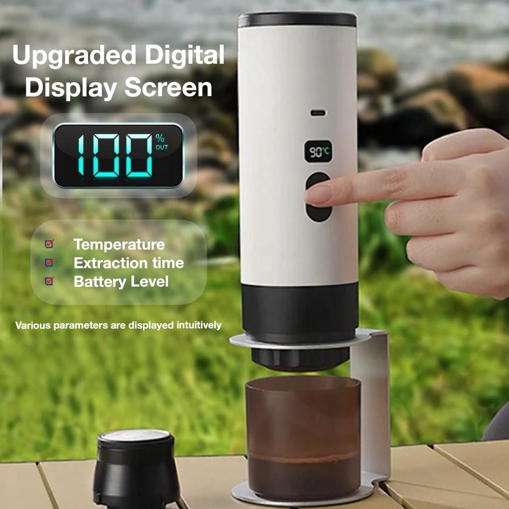 3-in-1 Wireless Portable Espresso Coffee Maker 15Bar Ground & Capsule Compatible Espresso Machine Hot & Cold Brew Coffee Machine