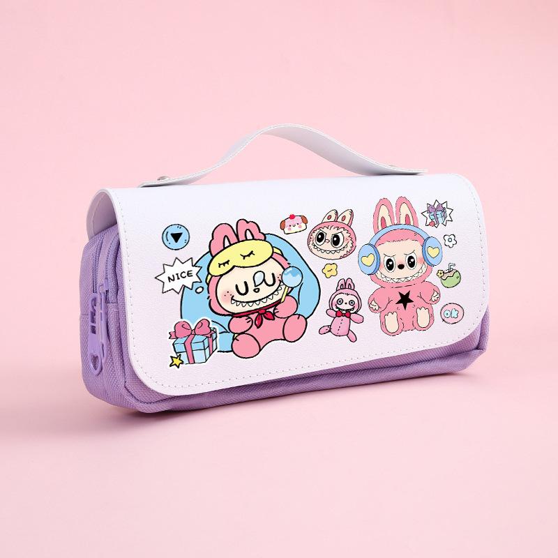Pencil Case Cartoon Primary School Students Large Capacity Stationery Box Cute Stationery Storage Children's Pencil Case