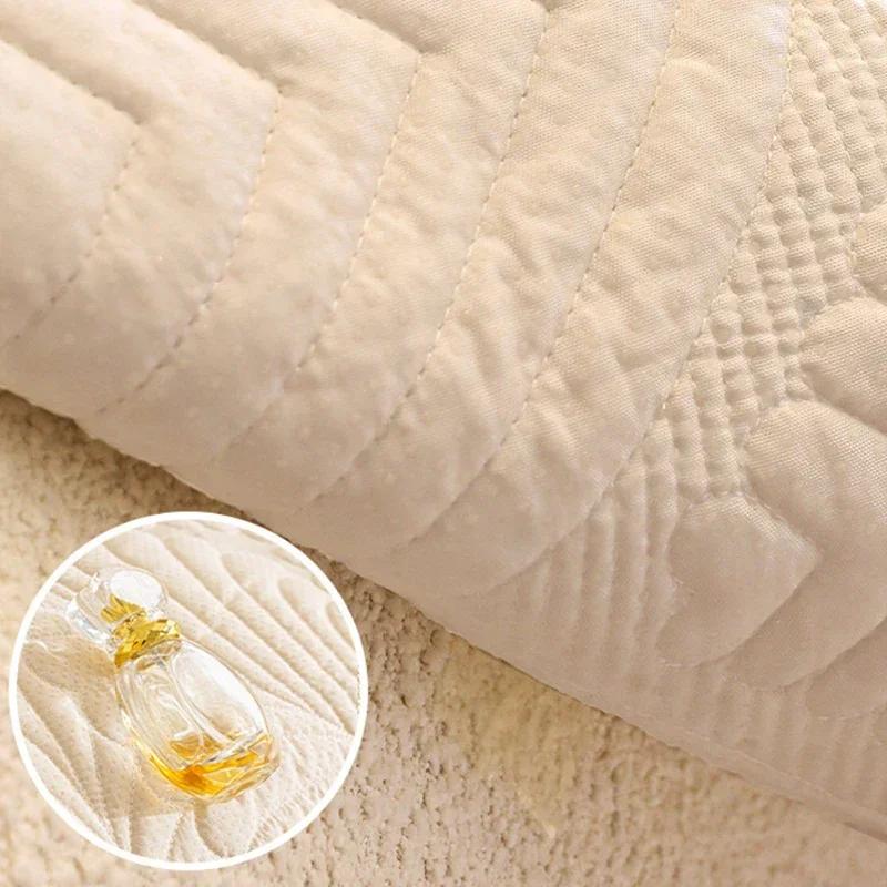 1PC Soft Velvet Sofa Mat Cover Solid Color Four Seasons Universal Sofa Towel Non-slip Anti-dirt Couch Slipcover for Living Room