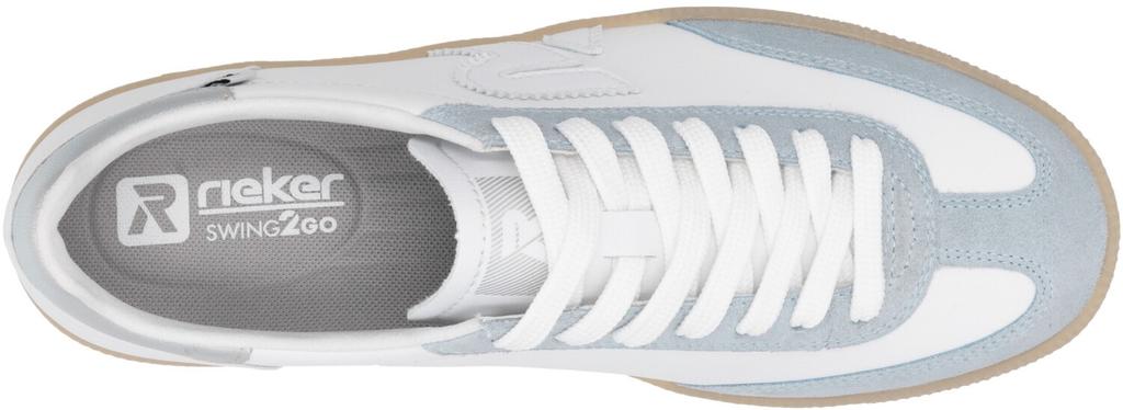 Кроссовки Rieker W2200 light blue silver white