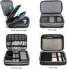 Multi Layer Cable Storage Bag, Portable Electronic Accessories Organizer,Travel Waterproof USB Data Line Charger Cable Organizer