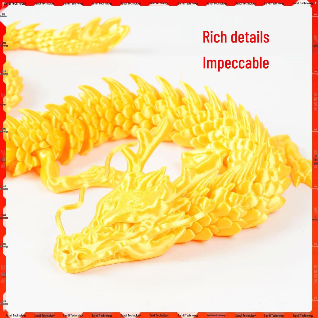 3D Printed Chinese Dragon Egg Ornament Toy Figurine Gift Craft