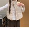 Corduroy Short Down Cotton Vest Women's Autumn and Winter Outerwear New Korean Style Loose Waistcoat Vest Jacket