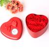 Valentine's Day Heart-Shaped Rose Soap Flower Gift Box for Girlfriend - Creative Souvenir