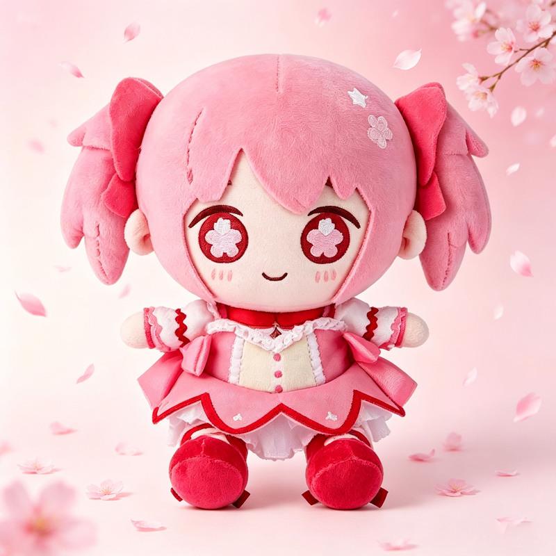 Puella Magi Madoka Magica Plush Doll Madoka Kaname Soft Stuffed Anime Character Toy For Home Decoration Collection Anime Fans