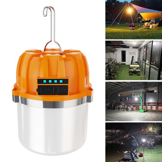 Solar Camping Light 3 Modes Adjustable Waterproof USB Rechargeable Super Bright Outdoor Hiking Tent Hanging Lamp Emergency Lantern