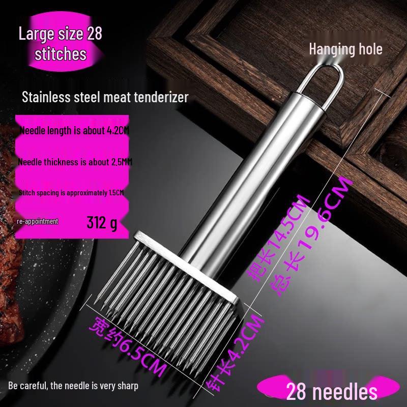 2-Pack Stainless Steel Meat Tenderizer Fork