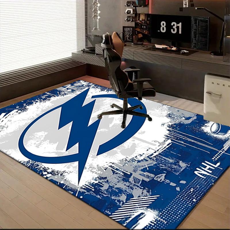 Tampa Bay Hockey Floor Mat for Living Room, Game Rooms, Office, Bedroom, Office Floor Mat Playful Design, Christmas fan gifts