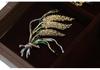 Bo Xin Yun Crystal Pearl Wheat Ear Brooch - Elegant Lapel Pin for Suits