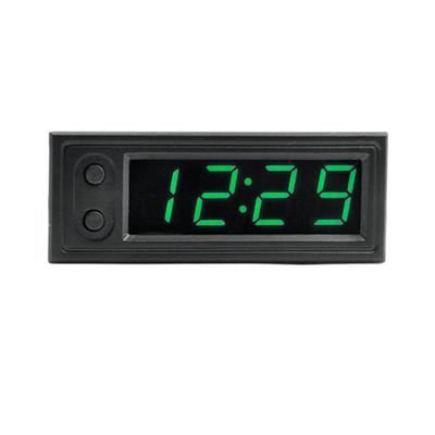 3 v 1 Hodiny s teplotou do auta LED displej Digitální hodiny Tester napětí Svítící Elektronické hodiny Voltmetr Díly interiéru vozidla