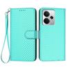 For Realme P3 5G/Realme Neo7x 5G/Realme 14 5G Wallet Case with Strap Carbon Fiber Texture Leather Mobile Cover
