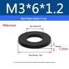 Schwarzer Nylon-Kunststoff Flache Unterlegscheibe Ring M2-M20